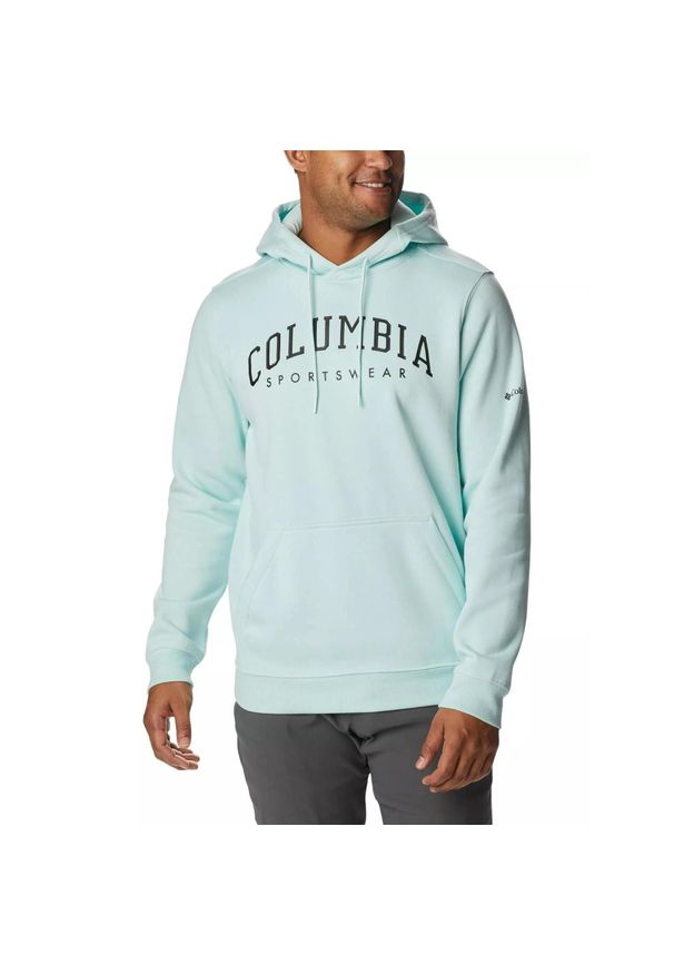 columbia - Bluza turystyczna męska Columbia CSC Basic Logo II Hoodie z kapturem. Typ kołnierza: kaptur. Kolor: niebieski. Materiał: materiał