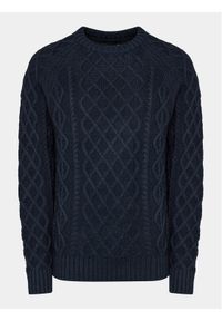 INDICODE Sweter Bussel 35-597 Granatowy Regular Fit. Kolor: niebieski. Materiał: bawełna #1