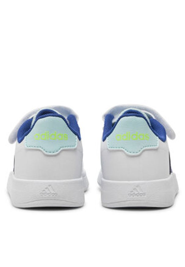 Adidas - adidas Sneakersy Breaknet 2.0 El C IE3789 Biały. Kolor: biały. Materiał: skóra