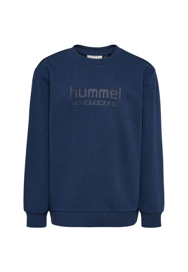 Bluza dziecięca Hummel Base. Kolor: niebieski. Wzór: nadruk