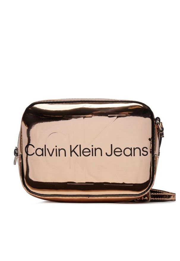 Calvin Klein Jeans Torebka Sculpted Camera Bag18 Mono F K60K611859 Różowy. Kolor: różowy. Materiał: skórzane