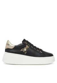Patrizia Pepe Sneakersy PPJ303 31 Czarny. Kolor: czarny. Materiał: skóra