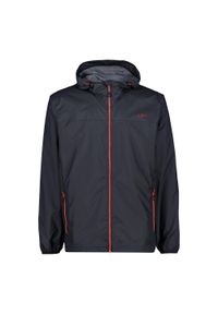 Kurtka przeciwdeszczowa z kapturem CMP. Typ kołnierza: kaptur. Kolor: wielokolorowy, szary, brązowy. Sport: turystyka piesza #1