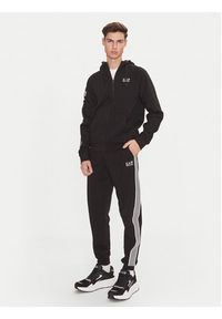 EA7 Emporio Armani Spodnie dresowe 6DPP69 PJ9FZ 1200 Czarny Regular Fit. Kolor: czarny. Materiał: bawełna #4