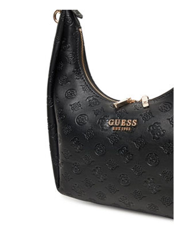 Guess Torebka Phoebe HWPD96 65020 Czarny. Kolor: czarny. Materiał: skórzane