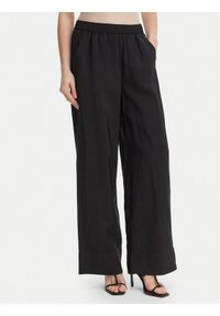 Marella Spodnie materiałowe Eremi 2613131154 Czarny Regular Fit. Kolor: czarny. Materiał: wiskoza #1