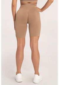 GYM GLAMOUR - Bikery fitness damskie Gym Glamour push up 2.0. Kolor: brązowy. Sport: fitness