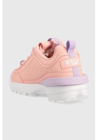 Fila sneakersy DISRUPTOR FLOWER kolor różowy. Nosek buta: okrągły. Zapięcie: sznurówki. Kolor: różowy. Materiał: guma #4