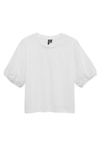 Vero Moda Bluzka Janni 10340706 Biały Regular Fit. Kolor: biały. Materiał: bawełna #5