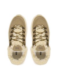 Moon Boot Sneakersy Moon247 City Shearling 80D2490040 Brązowy. Kolor: brązowy. Materiał: zamsz, skóra