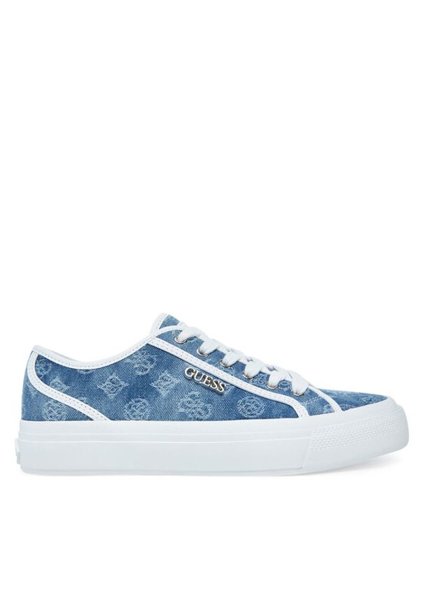 Guess Sneakersy FLJJX7 FAL12 Niebieski. Kolor: niebieski. Materiał: skóra
