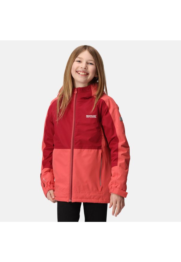 Beamz III Regatta dziecięca turystyczna kurtka zimowa LED. Kolor: czerwony. Materiał: poliester. Sezon: zima