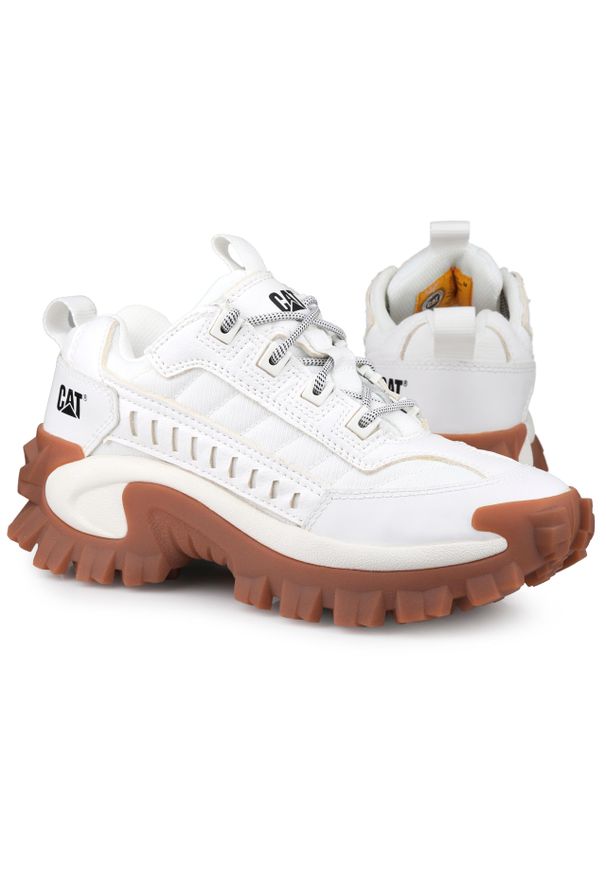 CATerpillar - Buty sportowe do chodzenia Caterpillar ECO INTRUDER. Kolor: biały, wielokolorowy, brązowy. Sport: turystyka piesza