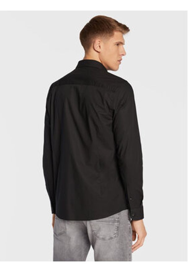 !SOLID - Solid Koszula 21103247 Czarny Slim Fit. Kolor: czarny. Materiał: bawełna