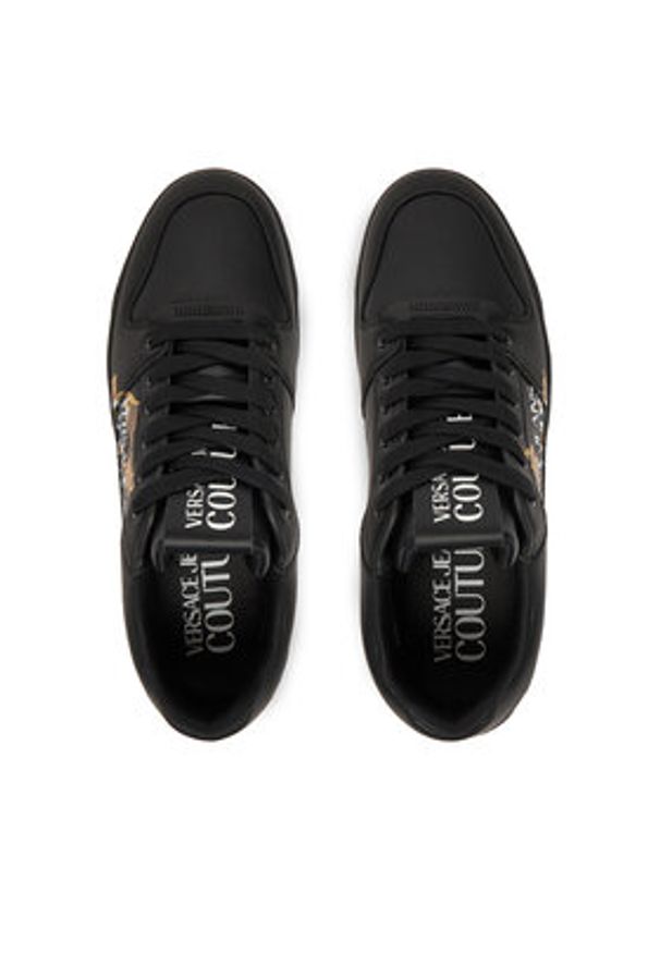 Versace Jeans Couture Sneakersy 79YA3SJ5 Czarny. Kolor: czarny. Materiał: skóra