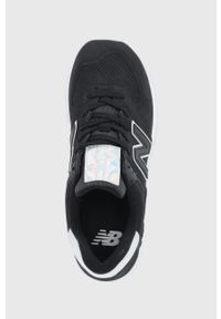 New Balance buty WL574HO2 kolor czarny. Nosek buta: okrągły. Zapięcie: sznurówki. Kolor: czarny. Materiał: guma. Model: New Balance 574