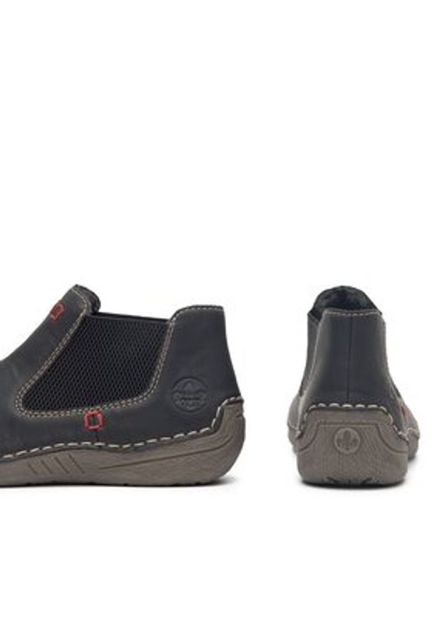 Rieker Sztyblety 52590-01 Czarny. Kolor: czarny. Materiał: syntetyk