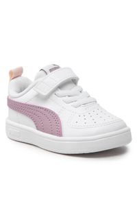 Sneakersy Puma Rickie Ac Inf 384314 08 Puma White/Elderberry. Kolor: biały. Materiał: skóra