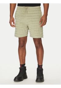 Hugo - HUGO Szorty sportowe Dutowel 50535289 Zielony Relaxed Fit. Kolor: zielony. Materiał: bawełna. Styl: sportowy