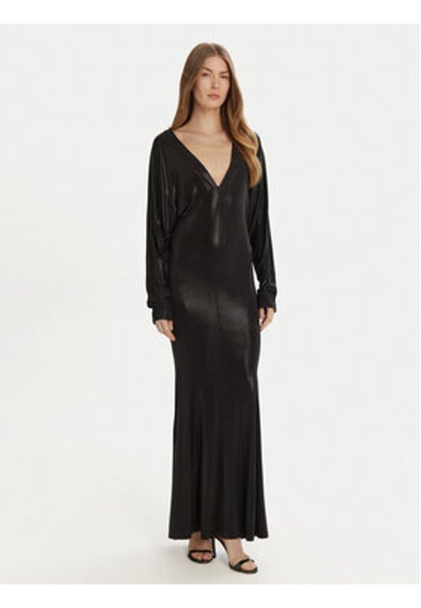 NORMA KAMALI Sukienka wieczorowa ST3243LMF19001 Czarny Slim Fit. Kolor: czarny. Materiał: syntetyk. Styl: wizytowy