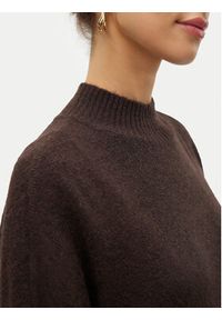 Vero Moda Sweter Plaza 10290784 Brązowy Loose Fit. Kolor: brązowy. Materiał: syntetyk #2