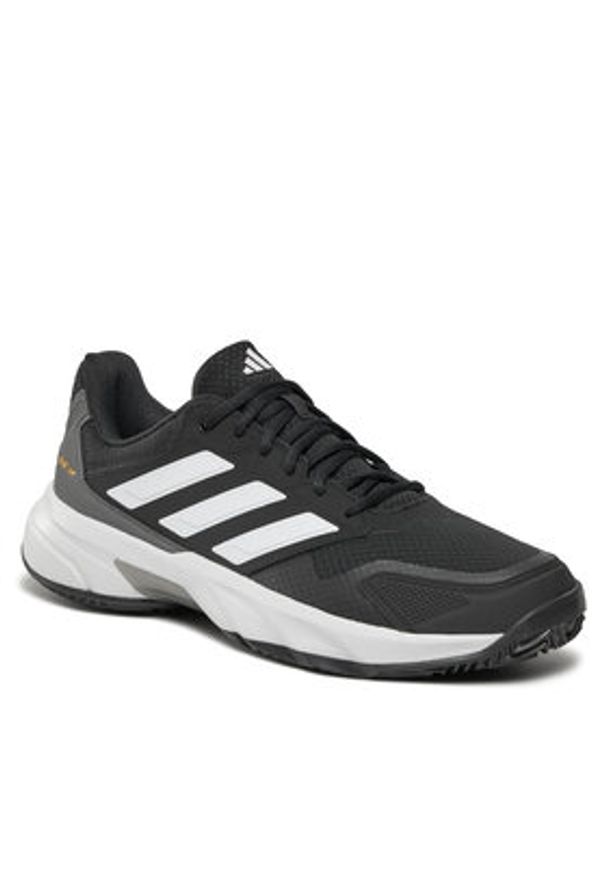 Adidas - adidas Buty do tenisa CourtJam Control 3 Clay Tennis ID7392 Czarny. Kolor: czarny. Materiał: materiał, mesh. Sport: tenis