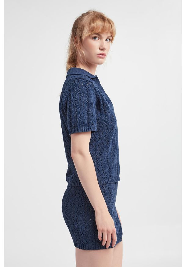 Samsoe & Samsoe - Sweter damski z krótkim rękawem Khloe SAMSØE SAMSØE. Długość rękawa: krótki rękaw. Długość: krótkie