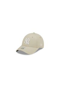 Czapka z daszkiem damska New Era League Essential 9Forty New York Yankees. Kolor: beżowy