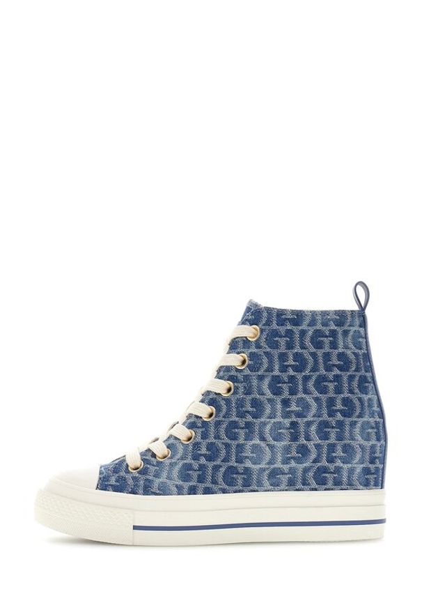 Guess Sneakersy 183193 Niebieski. Kolor: niebieski