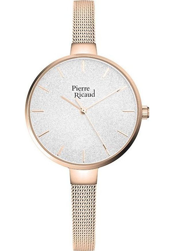 Zegarek Pierre Ricaud Zegarek damski Pierre Ricaud P22085.91R3Q różowe złoto. Kolor: złoty, wielokolorowy, różowy