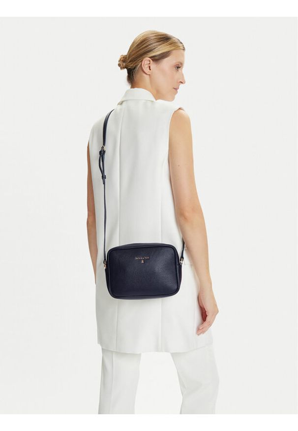 Patrizia Pepe Torebka CB8985 L001 Granatowy. Kolor: niebieski. Materiał: skórzane