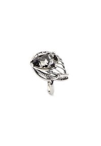 Polcarat Design - Srebrny pierścionek z kryształami Swarovskiego PK 1644. Materiał: srebrne. Kolor: srebrny. Wzór: aplikacja. Kamień szlachetny: kryształ #1