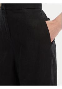 TOMMY HILFIGER - Tommy Hilfiger Spodnie materiałowe WW0WW46823 Czarny Straight Fit. Kolor: czarny. Materiał: len #5
