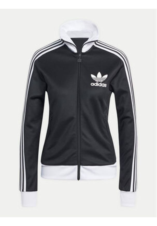 Adidas - adidas Bluza Beckenbauer IW3174 Czarny Regular Fit. Kolor: czarny. Materiał: bawełna, syntetyk