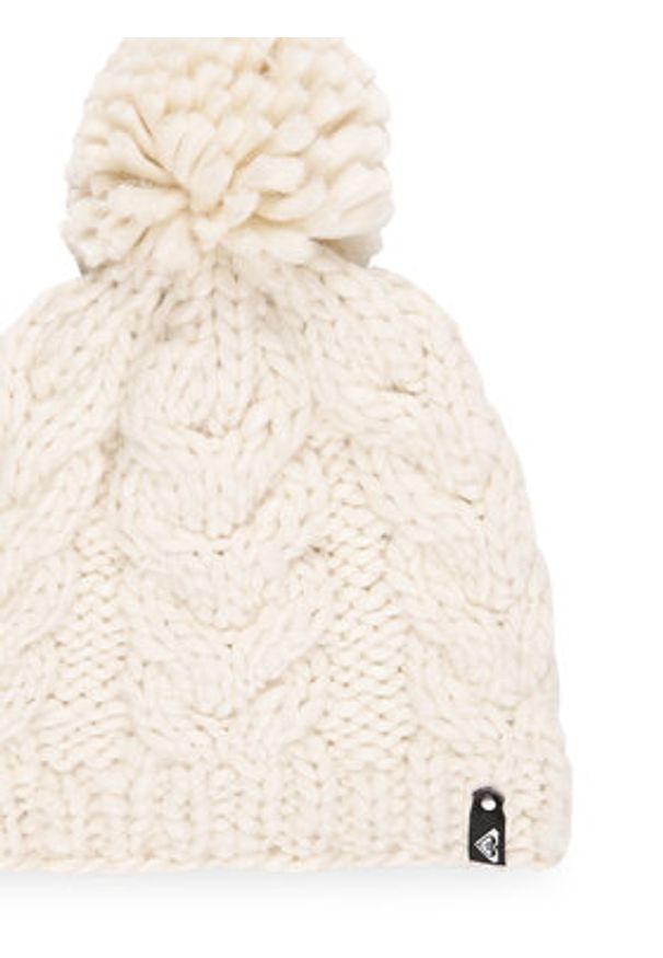 Roxy Czapka Winter ERJHA04160 Écru. Kolor: kremowy. Materiał: akryl