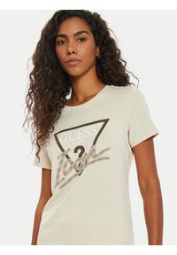 Guess T-Shirt W4BI20 I3Z14 Beżowy Regular Fit. Kolor: beżowy. Materiał: bawełna #5