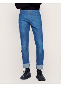 BOSS - Boss Jeansy Slim Fit Delaware3-1 50437899 Granatowy Slim Fit. Kolor: niebieski