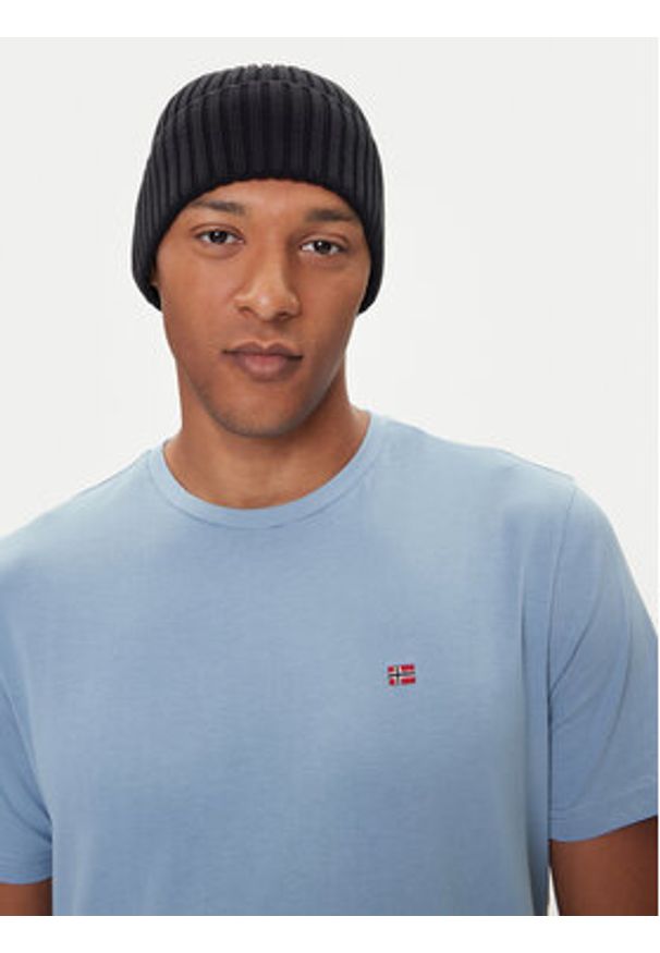 Napapijri T-Shirt Salis NP0A4H8D Niebieski Regular Fit. Kolor: niebieski. Materiał: bawełna