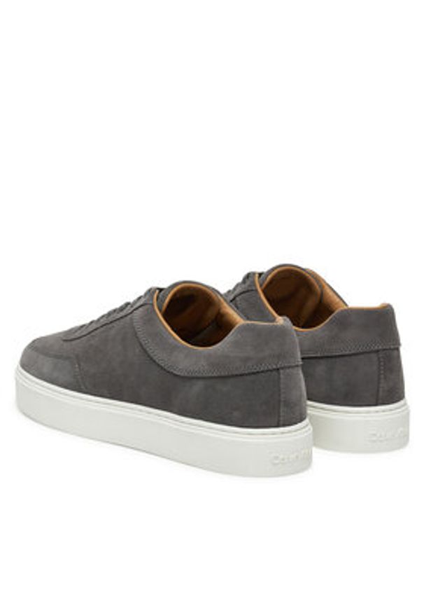 Calvin Klein Sneakersy Clean Cup Low Laceup Oxf Su HM0HM01880 Szary. Kolor: szary. Materiał: skóra