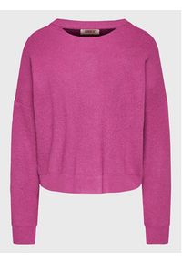 Kontatto Sweter 3M7760 Różowy Relaxed Fit. Kolor: różowy. Materiał: wiskoza #8