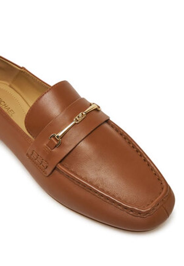 Michael Kors Lordsy Lena Loafer 40R5LEFP1L Brązowy. Kolor: brązowy. Materiał: skóra