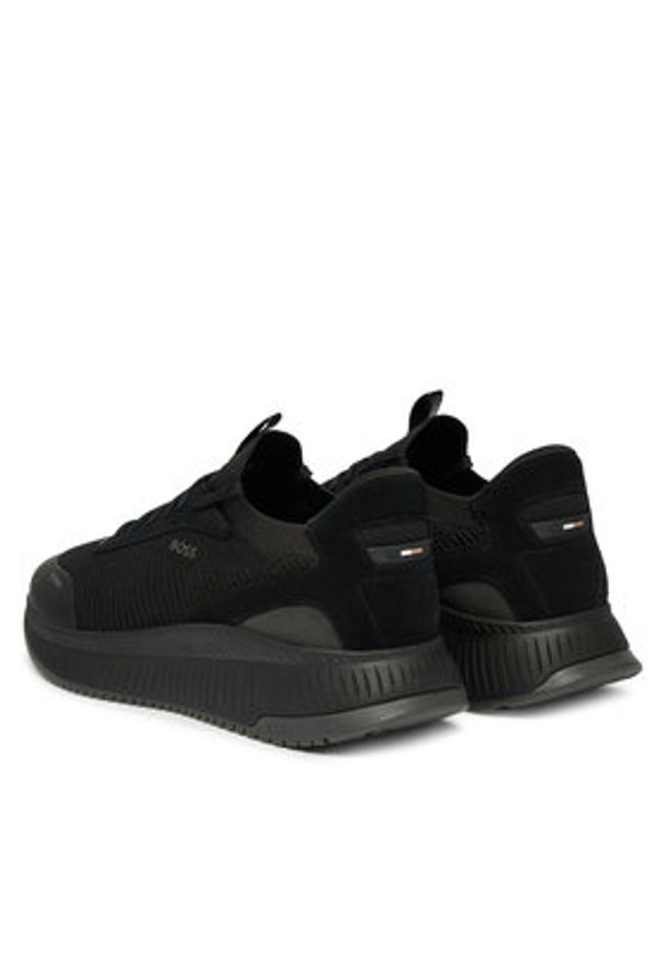 BOSS Sneakersy Mono 50523113 Czarny. Kolor: czarny. Materiał: materiał