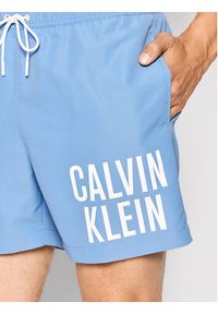 Calvin Klein Swimwear Szorty kąpielowe Medium Drawstring KM0KM00701 Błękitny Regular Fit. Kolor: niebieski. Materiał: syntetyk #3