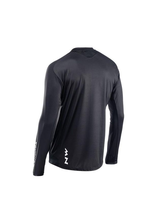 Koszulka rowerowa męskie NORTHWAVE EDGE MAN JERSEY LONG SLEEVE. Kolor: czarny. Materiał: jersey. Długość rękawa: długi rękaw