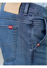 Big-Star - Spodnie chinosy jeans męskie niebieskie Cinar 128. Okazja: do pracy, na spacer, na uczelnię. Kolor: niebieski. Długość: długie #4