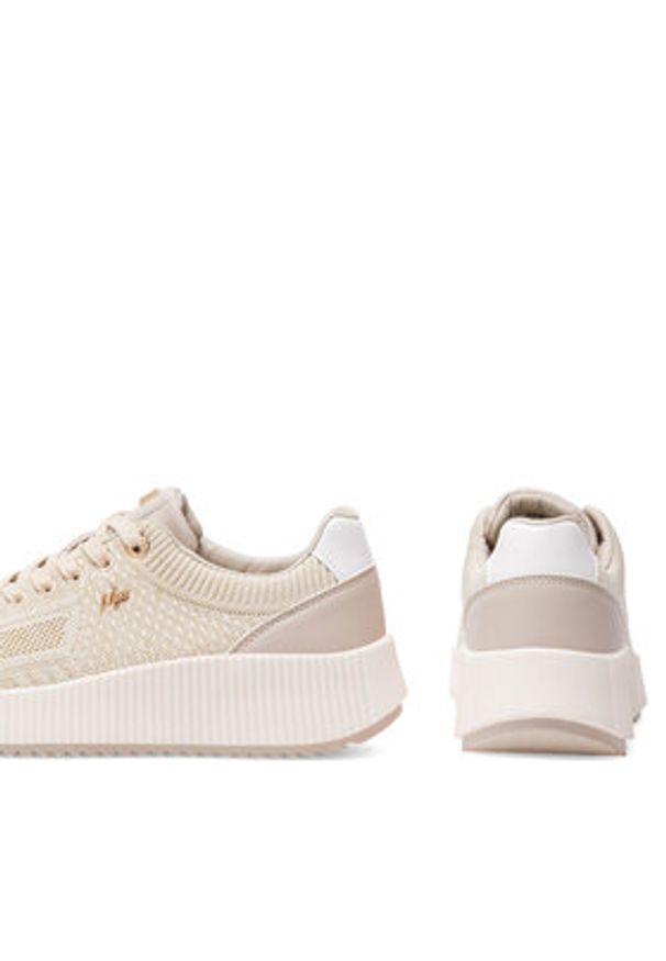 MEXX Sneakersy MIRL1011341W-01 Beżowy. Kolor: beżowy. Materiał: materiał