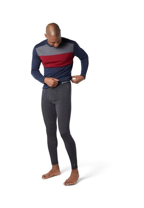 Leginsy Smartwool Classic Thermal Merino Base Layer Bottom-Charcoal Heather. Kolor: szary
