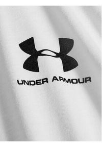 Under Armour Longsleeve Ua Sportstyle Left Chest Ls 1329585-100 Biały Loose Fit. Kolor: biały. Materiał: bawełna, syntetyk. Długość rękawa: długi rękaw