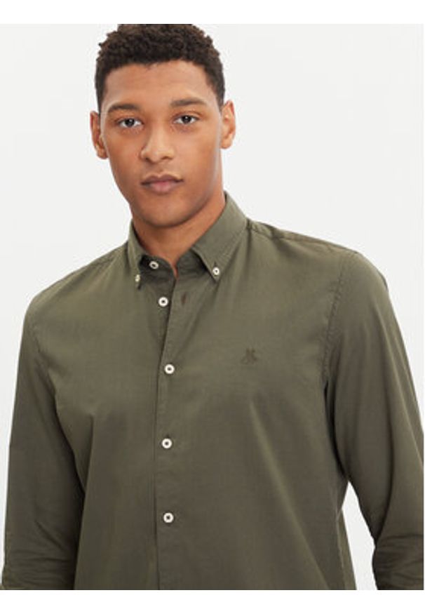 Marc O'Polo Koszula 528 7268 42342 Zielony Regular Fit. Typ kołnierza: polo. Kolor: zielony. Materiał: bawełna