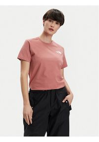 The North Face T-Shirt Redbox NF0A87NK Różowy Relaxed Fit. Kolor: różowy. Materiał: bawełna